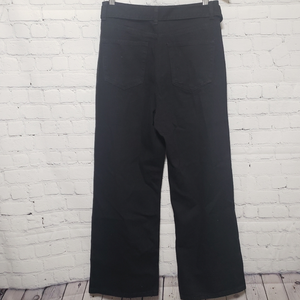 PrettyLittleThing Size 6 Washed Black Crop - Picture 2 of 11